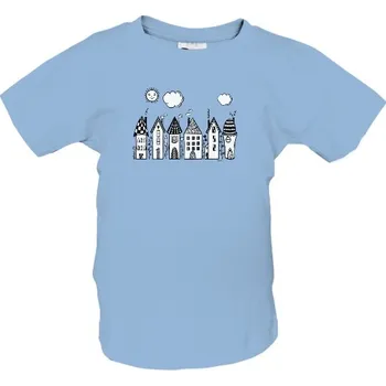 Pánská móda Tričko s potiskem Domečky kreslené dětské