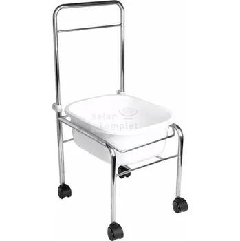 koupací vanička Pedikérská vanička pojízdná s chromovou konstrukcí