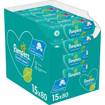 Pampers Fresh Clean vlhčené ubrousky, 1200 ks