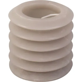 Svíčka Svíčka Layered Circles S 7,5cm světle šedá Present Time (Barva- světle šedá)