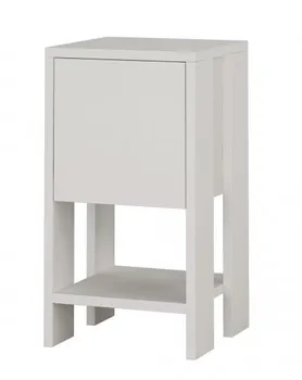 Noční stolek ASIR Ema dřevovlákno bílý