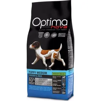 Krmivo pro psa OPTIMAnova Dog Puppy Medium Chicken & Rice 12 kg