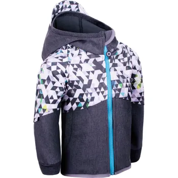 Dívčí bunda Dětská softshellová bunda Unuo Fleece Street Dětská velikost: 74-80 / Barva: šedá/modrá