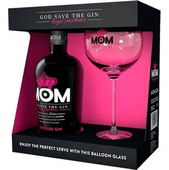 Gin MoM Gin 39,5 %, 0,7 l + 1x sklo box