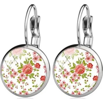 Náušnice Ocelové náušnice vintage růžičky