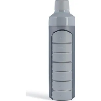 YOS Lahev s dávkovačem léků týdenní 375 ml, šedá