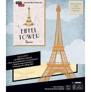 Cizojazyčná kniha IncrediBuilds: Paris: Eiffel Tower Book and 3D Wood Model - Insight Editions