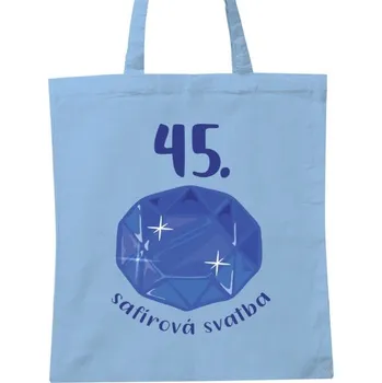 Nákupní taška Nákupní taška unisex s potiskem Safírová svatba