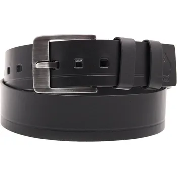 Opasek Široký pánský kožený opasek Black Hand 012-98 černý Velikost = obvod pasu (cm): 85 cm