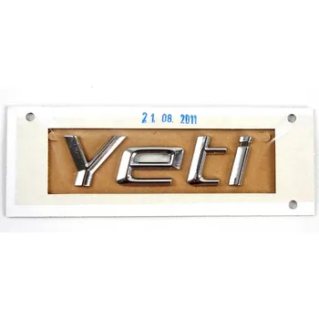 Znak automobilu Škoda Yeti-Zadní nápis YETI original staré provedení