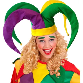 Karnevalový doplněk WIDMANN Čepice šašek s rolničkami