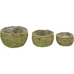 Sada 3 zelených květináčů Ego Dekor Natur S ID_1403541