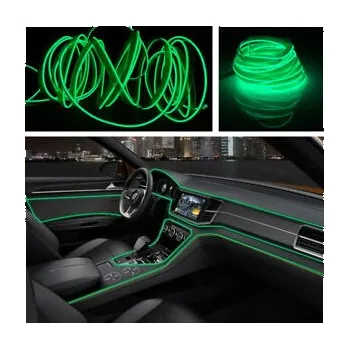 LED páska LED světelný kabel pásek do auta vnitřní dekorace ZELENÝ 3M