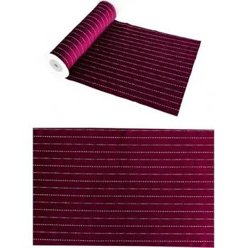 Svatební dekorace CHAKS Stolová šerpa Velur 28 cm x 3 m bordó