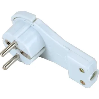 Elektrická vidlice VIDLICE EXTRA PLOCHÁ 230V/16A - BÍLÁ