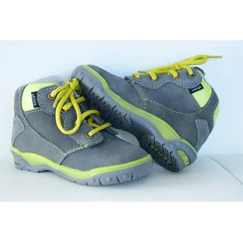 Chlapecké polobotky SANTÉ kožené boty HP/4828 Šedo-zelená 20