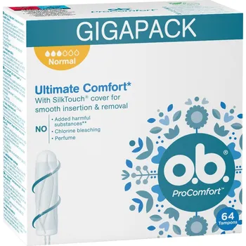 Menstruační tampony o.b. ProComfort Normal 64 ks