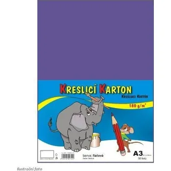 Kreslicí karton A3 180 g/m2 - fialový