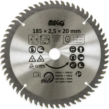 Pilový kotouč Kotouč pilový 185x2,5x20mm/60 zubů