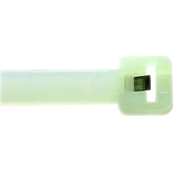 Organizace kabelů PROTECCLASS PROTEC Pásek vázací 140x3,5mm ocelová spona přírodní 100ks 05100794