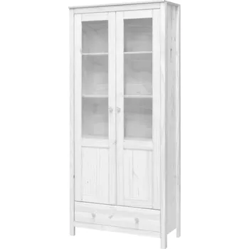 Knihovna IDEA nábytek Torino vitrína bílá
