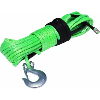 Horolezectví Syntetické navijákové lano 36kN s hákem průměr 6 mm, délka 30 m