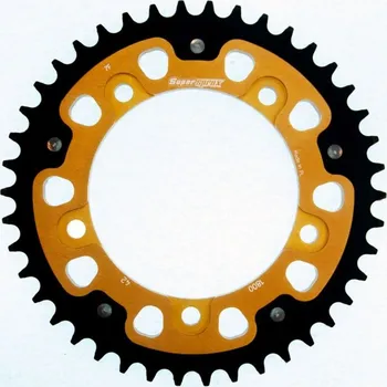 Řetězová sada pro motocykl Rozeta SUPERSPROX STEALTH RST-1800:42-GLD zlatá 42 zubů, 530