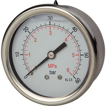 Tlakoměr D=63 glycerin, 0-600 bar G1/4" zadní