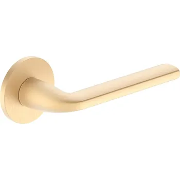 Dveřní kování Klika Bella R Slim - kartáčovaná mosaz (komplet 2ks)