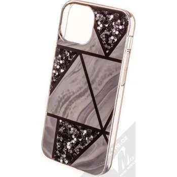 Pouzdro na mobilní telefon 1Mcz Geometric Marble Cover ochranný kryt pro Apple iPhone 13 mini šedá (grey)