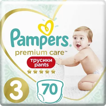 Plenkové kalhoty Pampers Premium Care Pants 3 6-11 kg 70 ks