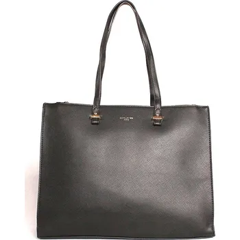 Kabelka David Jones Paris Tříoddílová kabelka na rameno David Jones CH21033A na formát A4 černá