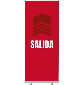 Set Roll-baneru Budget s vytištěným motivem, šířka 85 cm, Východ, červený, španělsky