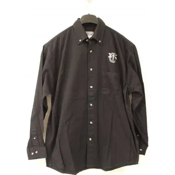 Pánská košile KOŠILE US SIERRA PACIFIC S DLOUHÝM RUKÁVEM, S VÝŠIVKOU - černá Velikost: XL