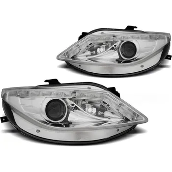 Přední světlomet TUNING-TEC Přední světla Seat Ibiza 6J 08-12 - chrom DAYLIGHT LED INDICATOR