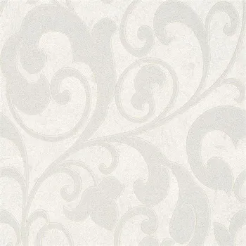 Tapeta Vliesové tapety šedé ornamenty na béžovém podkladu 56809