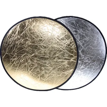 Fotoateliérová technika Odrazová deska, odrazná deska 40cm 2 v 1 zlatá stříbrná (OD40ZS)