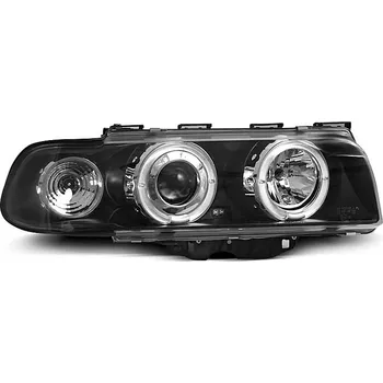Přední světlomet TUNING-TEC Přední světla BMW E38 94-98 Angel Eyes - černé