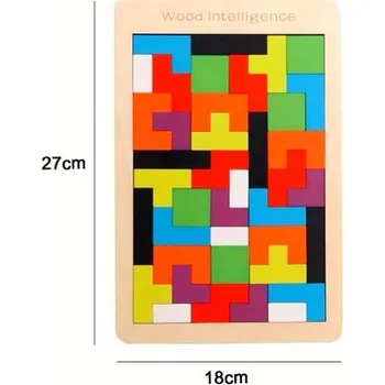 Dřevěná hračka Montessori dřevěné hračky - tetris puzzle