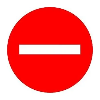 Značení Samolepka zákaz vjezdu 160 mm