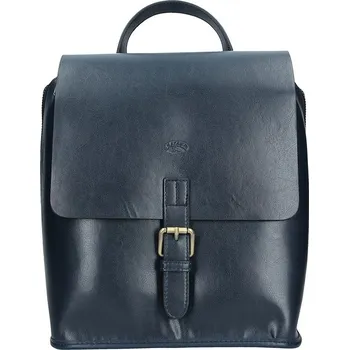 Městský batoh Elegantní dámský kožený batoh Katana Petra - tmavě modrá