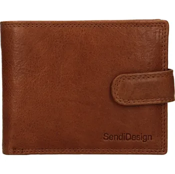 Peněženka Pánská kožená peněženka SendiDesign Dowsn - koňak