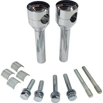 Řídítka Motorrad BURCHARD Nástavce řídítek Motorrad Burchard Old Style 22/25,4mm, 150mm - černá matná Černá - matná