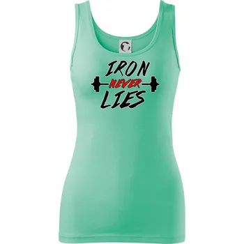 Dámské tričko Iron never lies - Dámské tílko - 2XL ( Mátová )