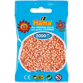 Dětské navlékací korálky HAMA MINI zažehlovací korálky - TĚLOVÉ - 2 000 ks