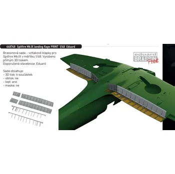 Eduard 1/48 Spitfire Mk.IX landing flaps PRINT (EDUARD)