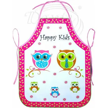 Kuchyňská zástěra Dante Zástěra dětská sovičky růžové - 50 x 64 cm