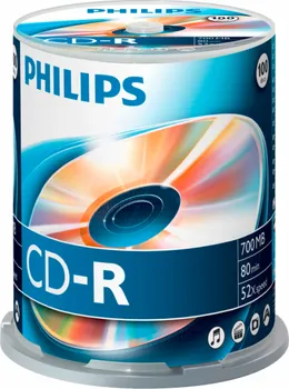 Optické médium Philips CD-R 100 ks (CR7D5NB00/00)