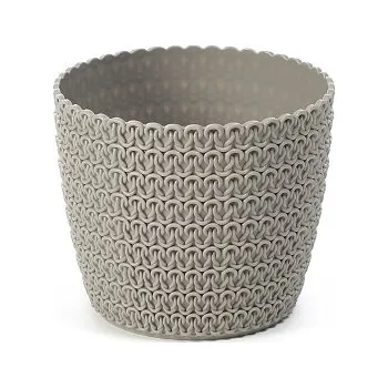 Květináč Plastový květináč Magnolia Jersey 220 mm, taupe (119899 007 LA734 Magnolia jersey taupe 220mm obal)