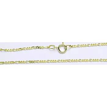 Řetízek Čištín Zlatý řetízek, žluté zlato, figaro 3:1 0,40 45 cm